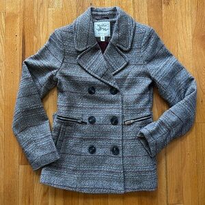 Beautiful plaid pea coat! Perfect condition-worn once. Size XS